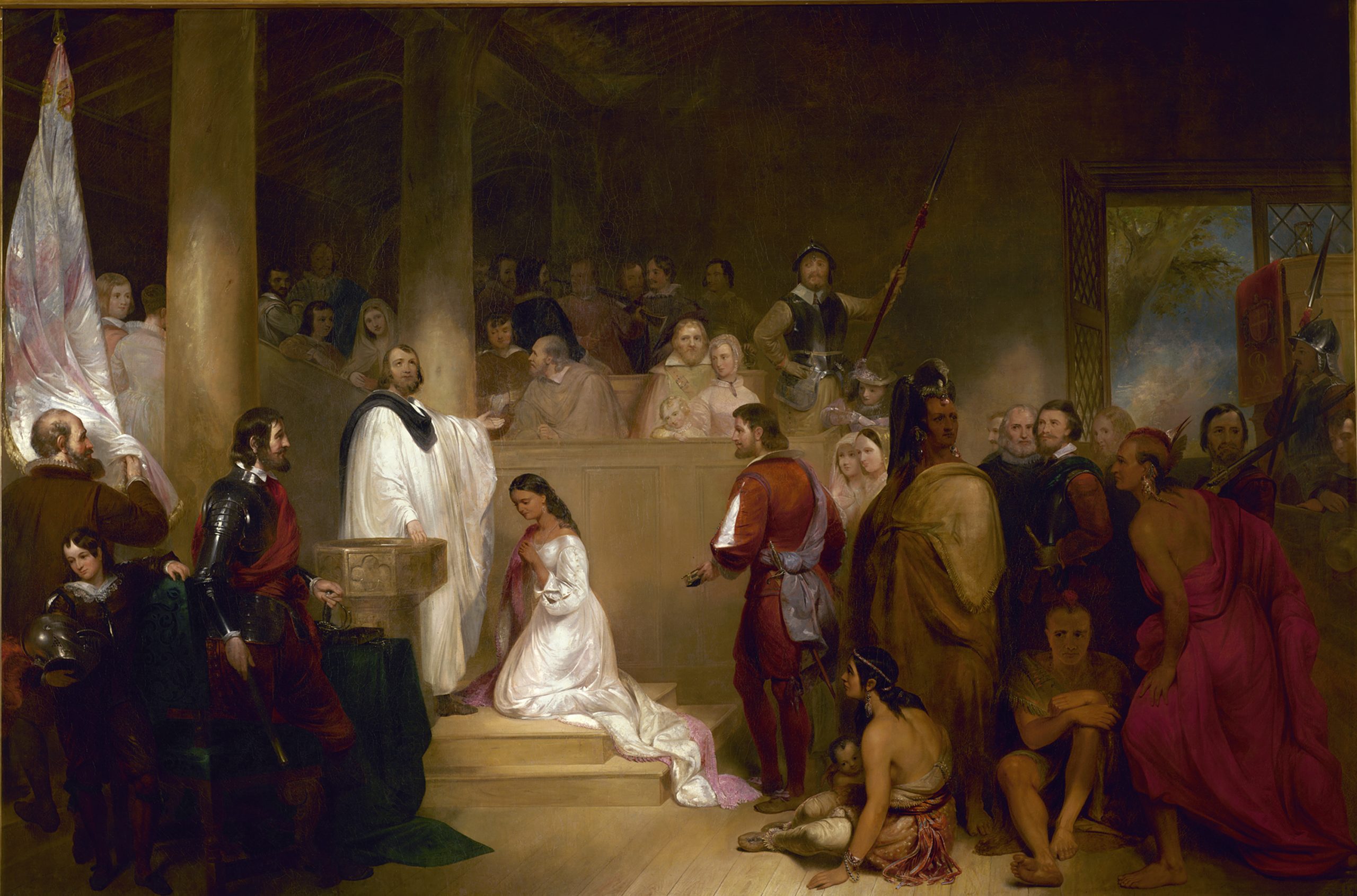 to show The Baptism of Pocahontas by John Gadsby Chapman