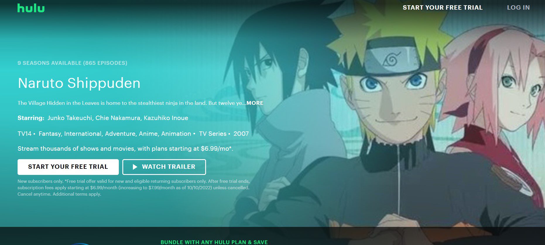 Where to Watch Naruto Dubbed