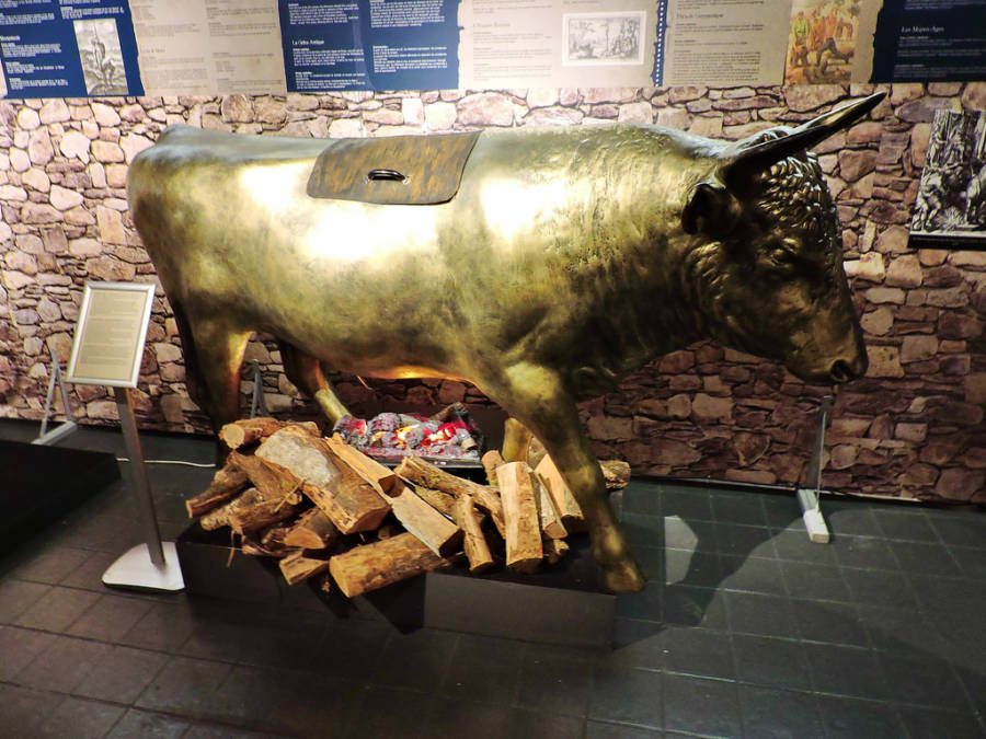 One of the surviving brazen bulls