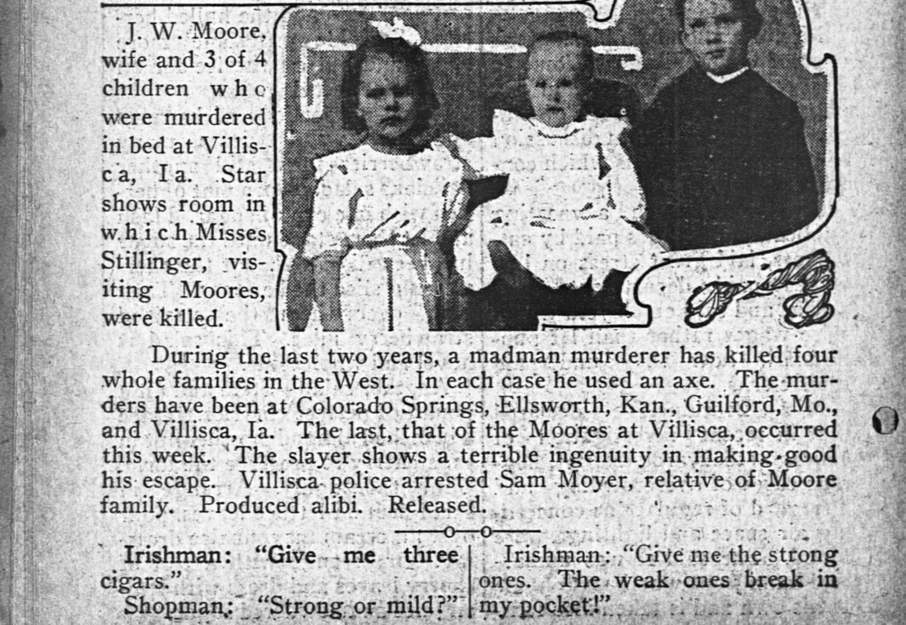 to show the young moore children