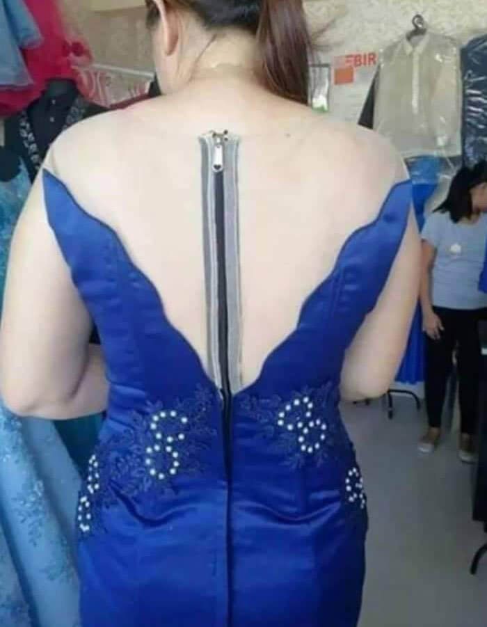 A Dress Cliched By A Zipper