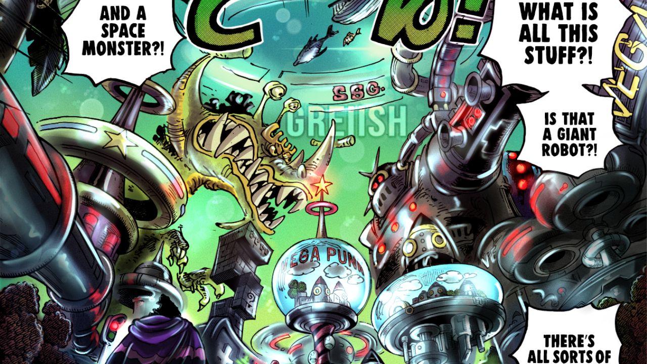 cont. One Piece 1065 manga chapter spoilers: Look at this character's drip!  (colors are fanart so far) Island has a huge Punk Records sign. :  r/DaftPunk