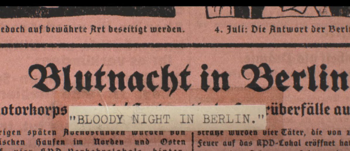 Newspaper from 4 July 1930s