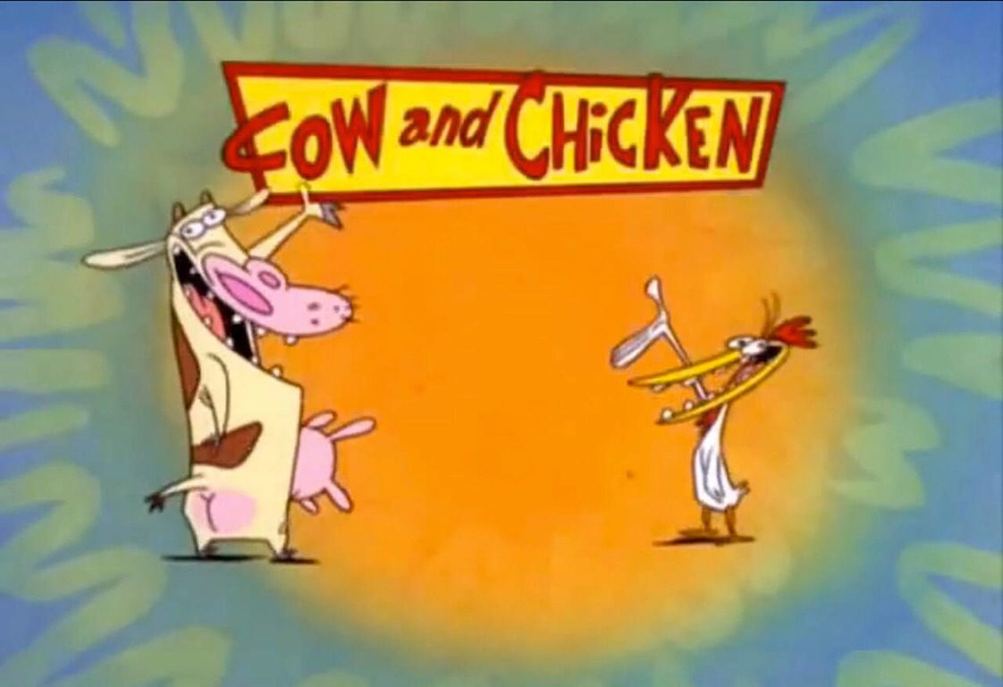 "Cow and chicken 