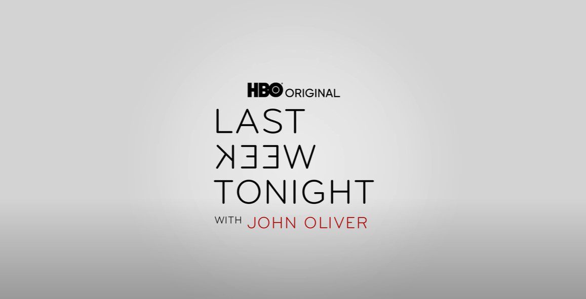 Last week tonight with John Oliver opening Title