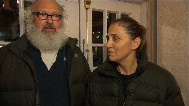 Randy Quaid (left) with wife Evi (right) in Canada 