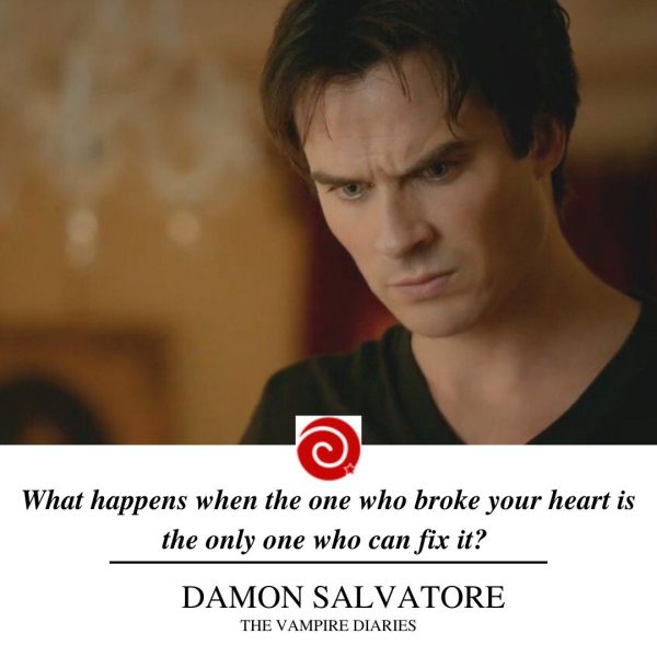 TVD Vampire Diaries Kosmetiktasche - 'I Love You In TVD' Zitat, 23,5x17 Cm, Segeltuch