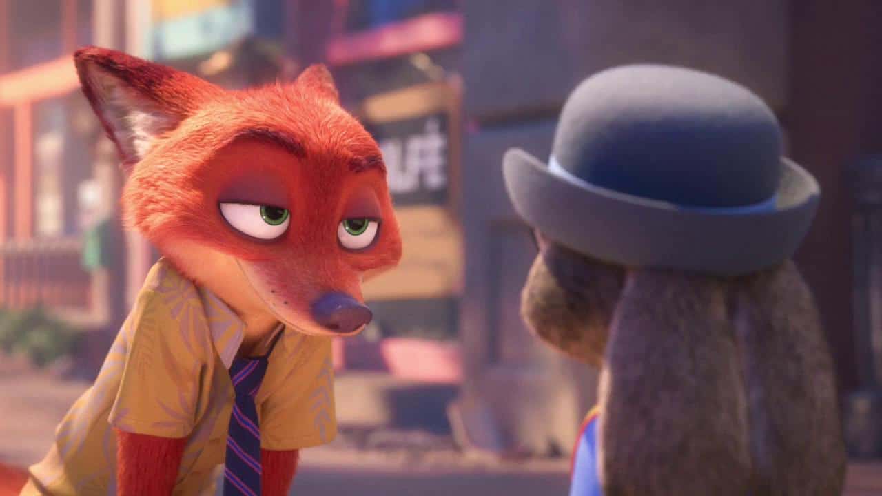 A still of Nick from Zootopia