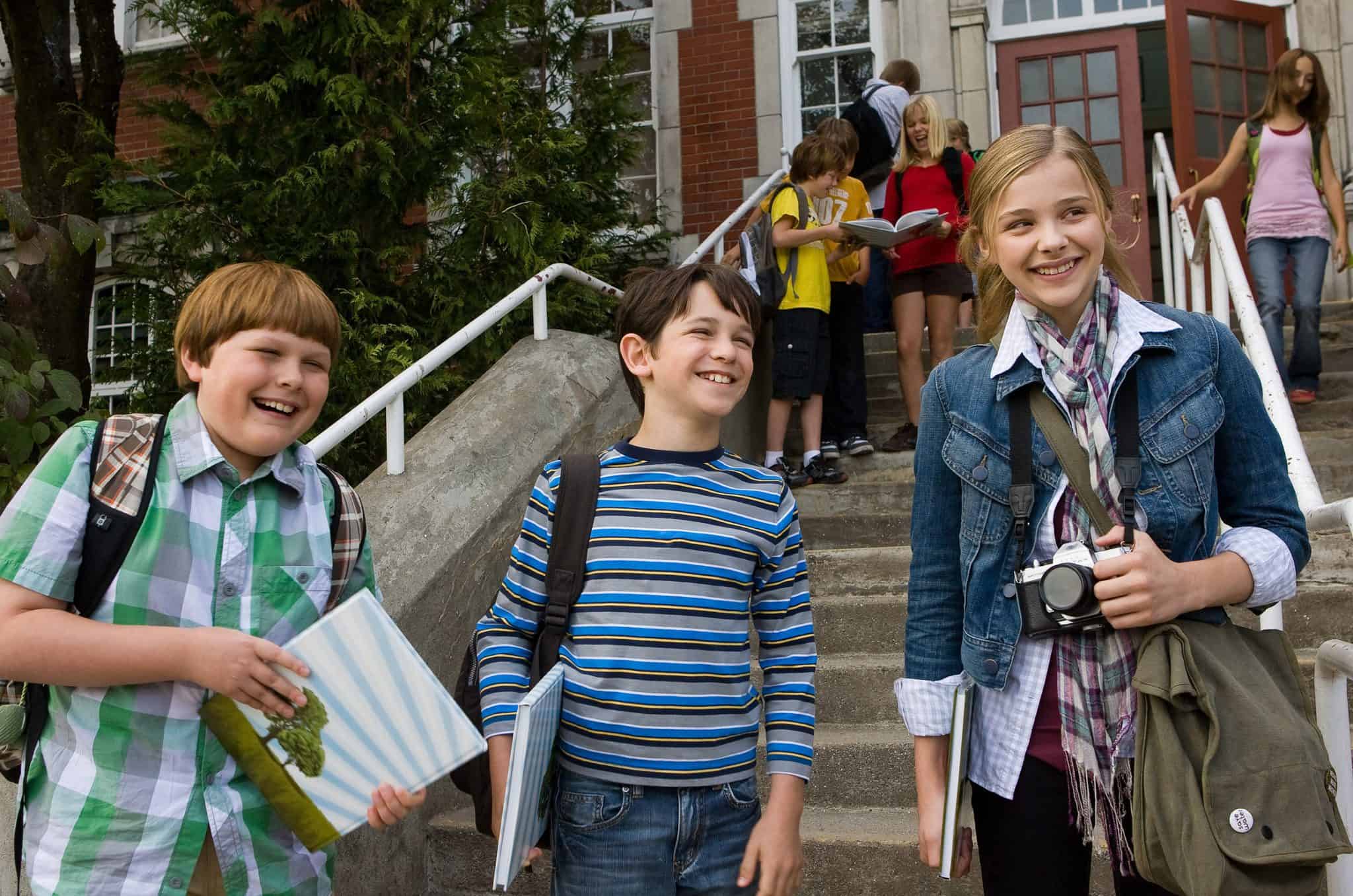 Chloë Grace Moretz, Zachary Gordon, and Robert Capron in Diary of a Wimpy Kid 