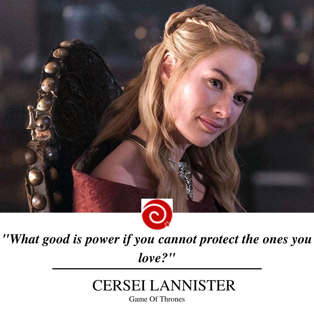 "What good is power if you cannot protect the ones you love?"