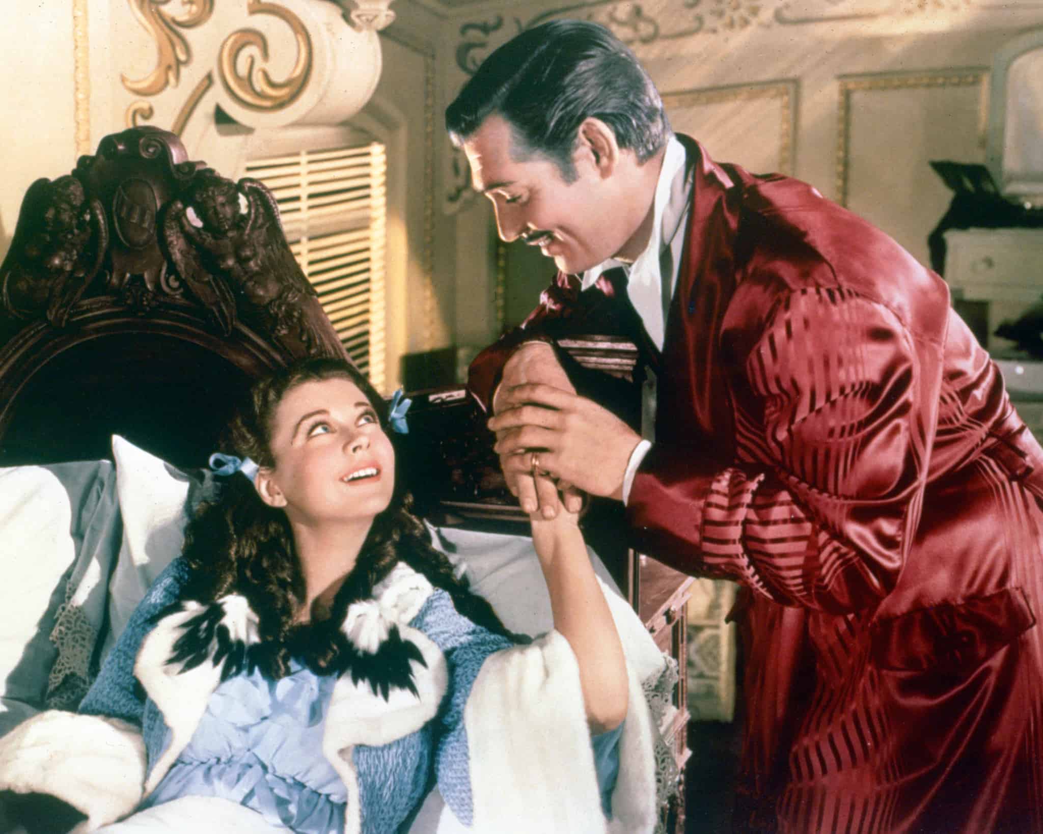 Vivian Leigh and Clark Gable in Gone With The Wind