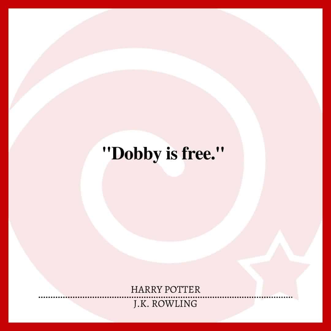 "Dobby is free."