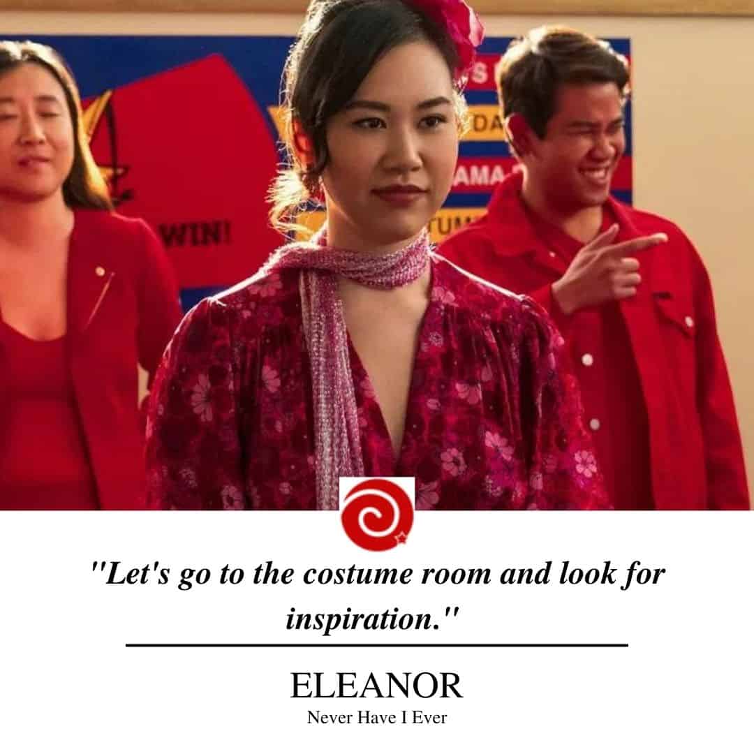 "Let's go to the costume room and look for inspiration."
