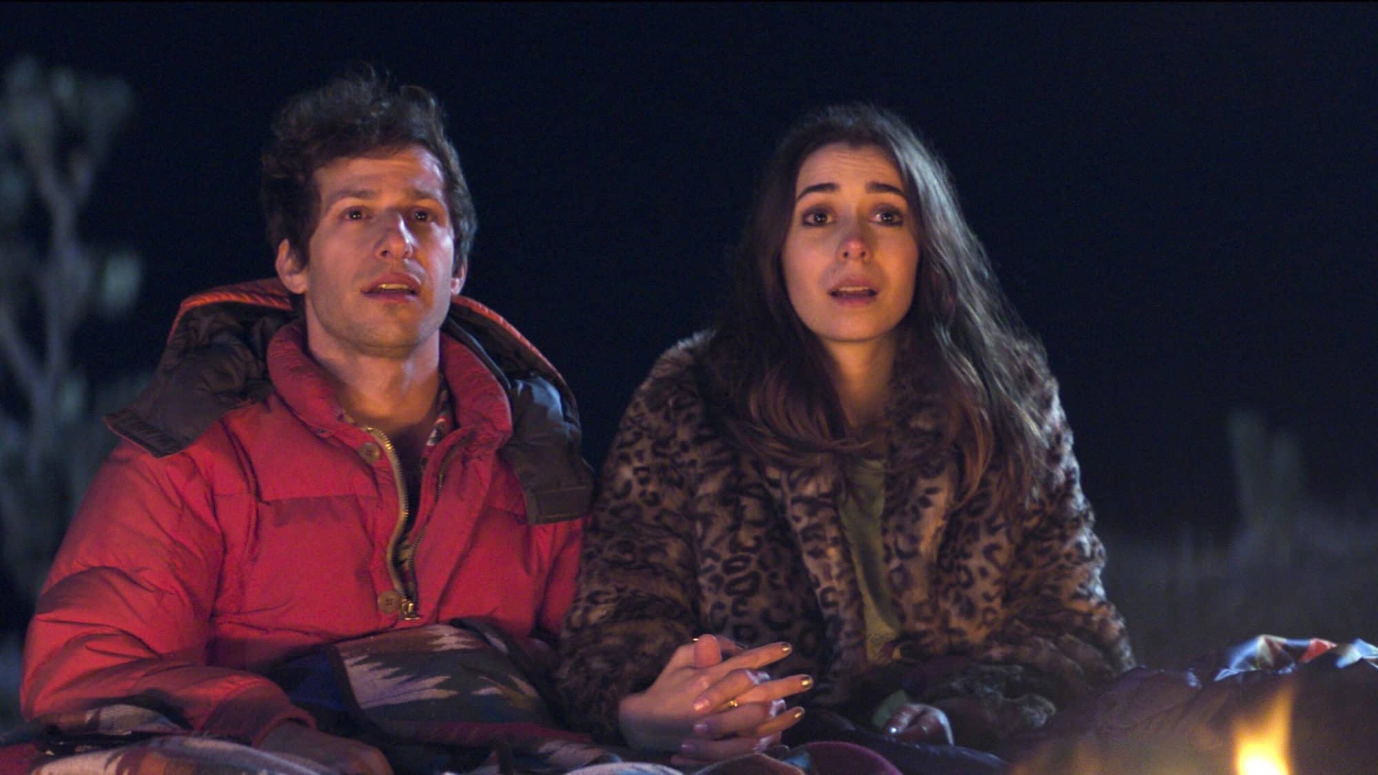 Andy Samberg and Christin Milioti in 'Palm Springs'