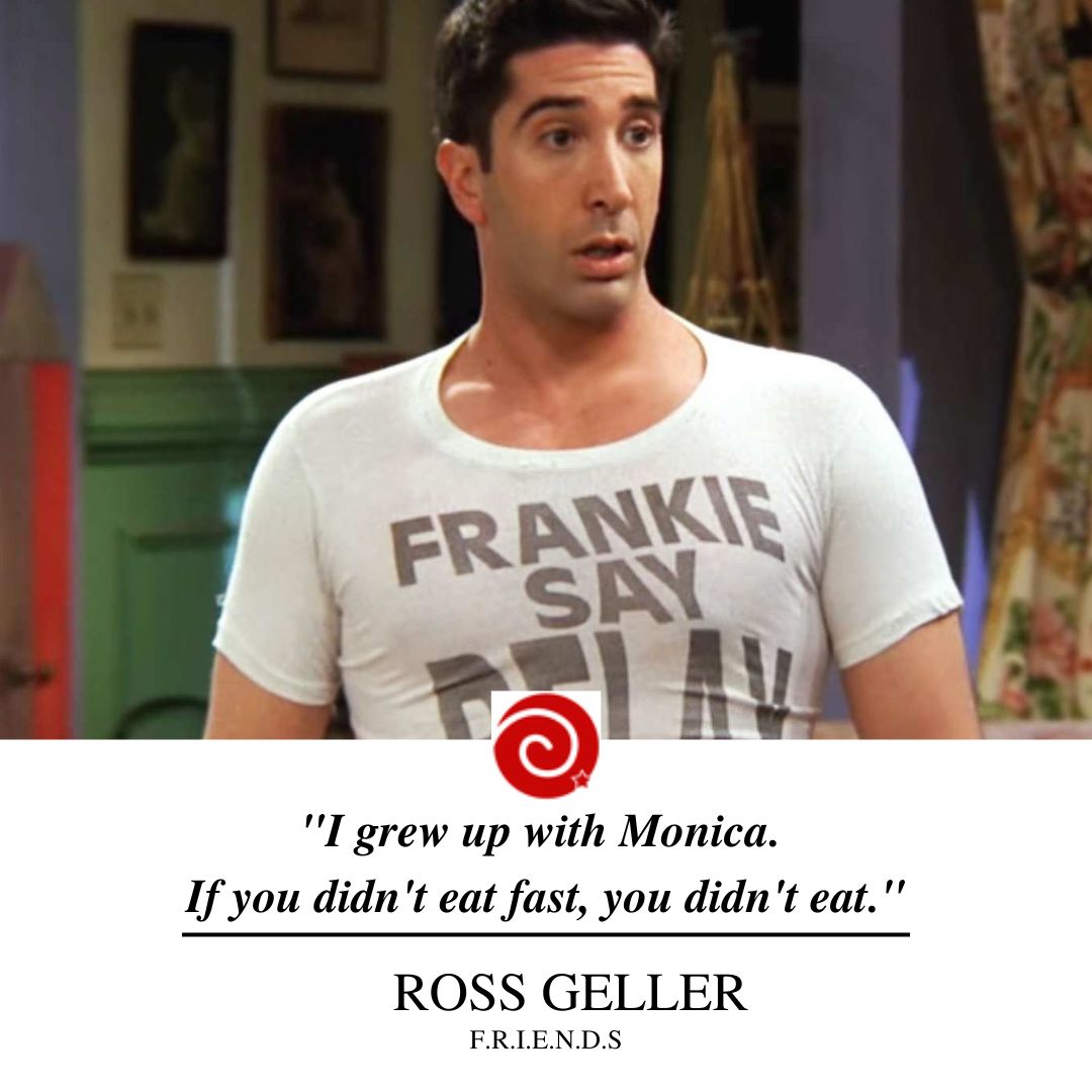 "I grew up with Monica. If you didn't eat fast, you didn't eat."