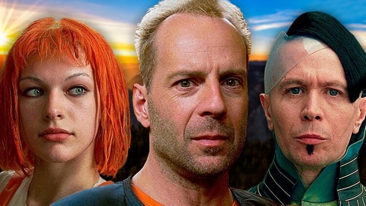 Bruce Willis, Leela Dovovich and Gary Oldman in The Fifth Element