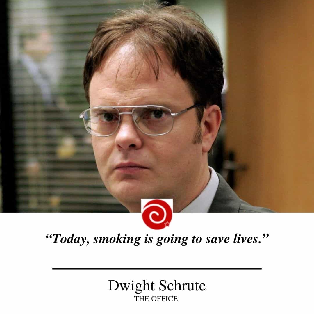 “Today, smoking is going to save lives.”