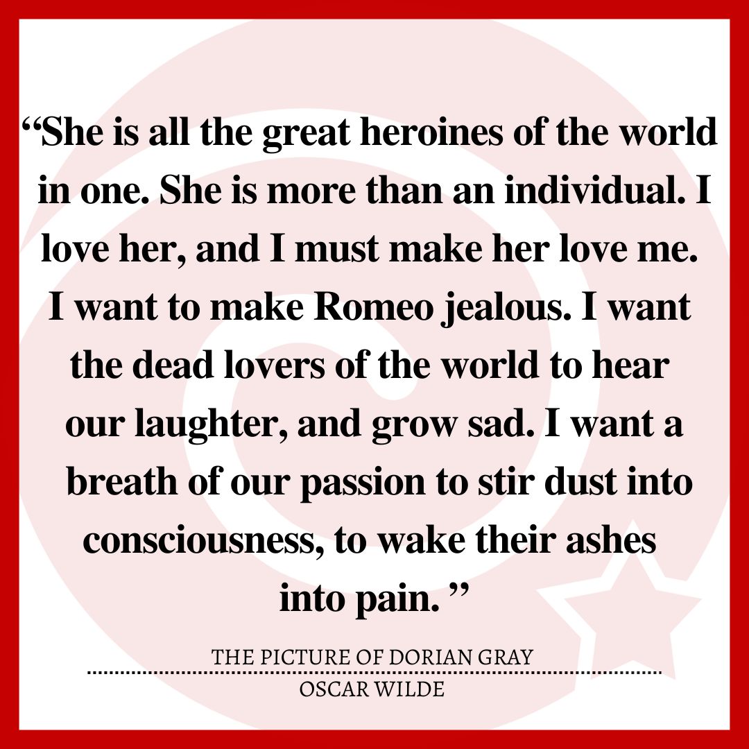 “She is all the great heroines of the world in one. She is more than an individual. I love her, and I must make her love me. I want to make Romeo jealous. I want the dead lovers of the world to hear our laughter, and grow sad. I want a breath of our passion to stir dust into consciousness, to wake their ashes into pain. ”