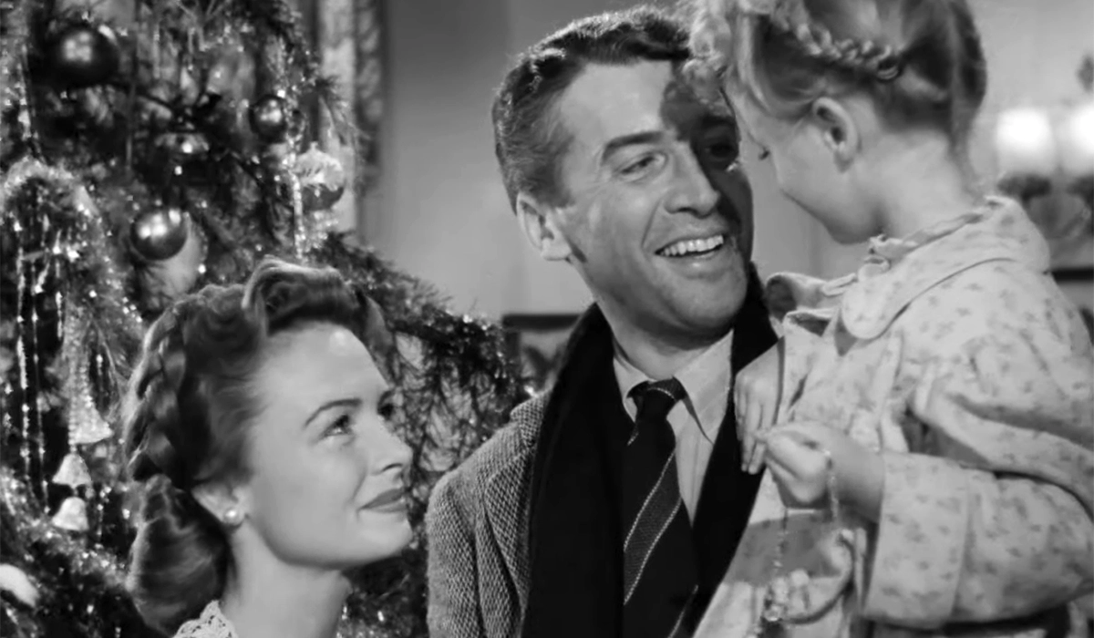 Donna Reed and Jimmy Stewart