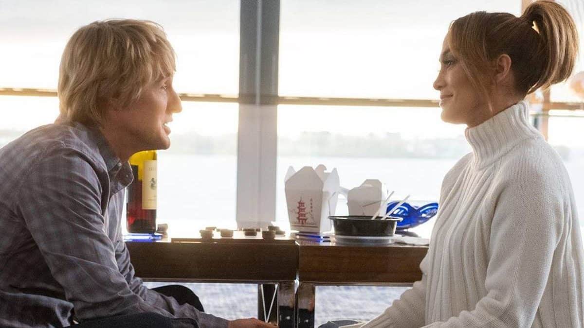 Owen Wilson and Jennifer Lopez in the 2022 romantic-musical-drama 'Marry Me'