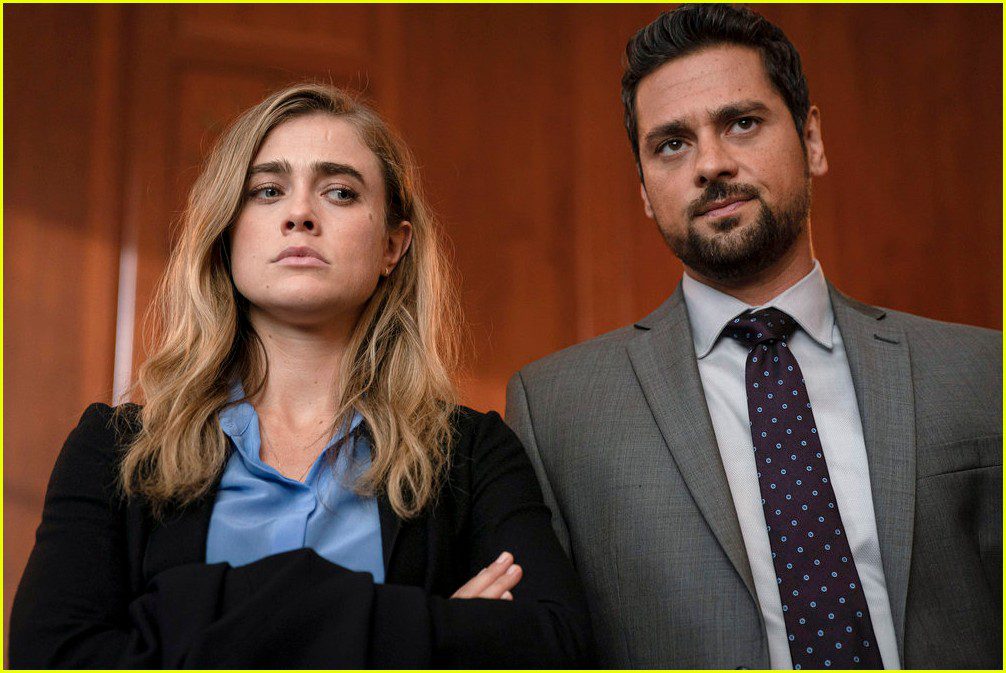 Melissa Roxburgh (left) and J. R. Ramirez (right) in the sets of Manifest