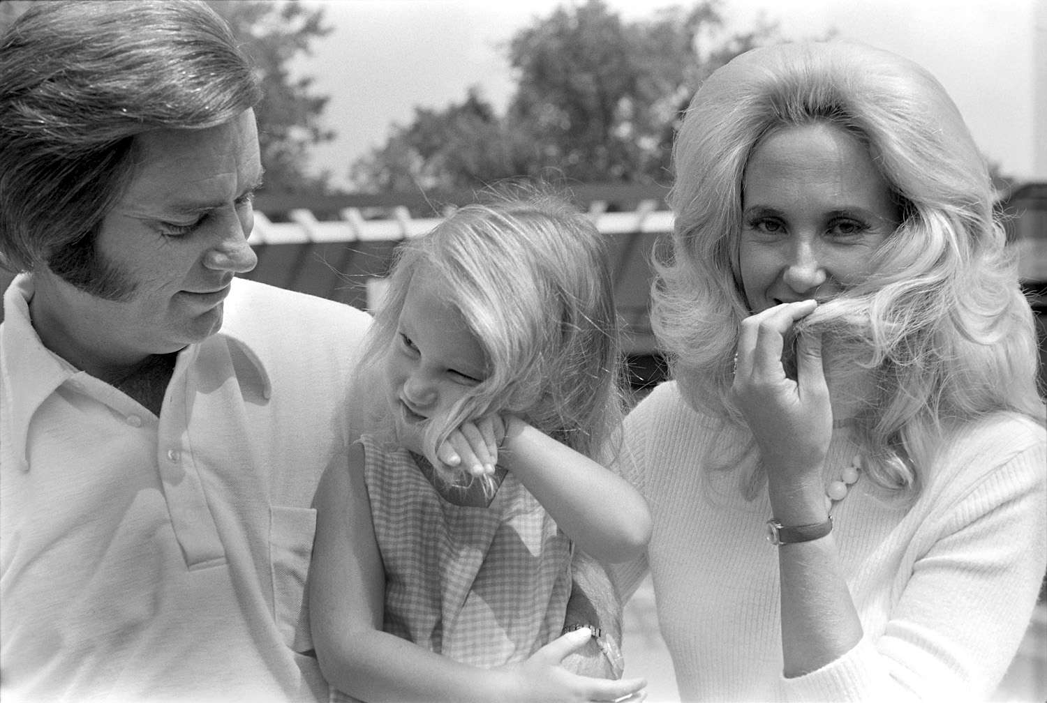 Tammy Wynette and George Jones with child