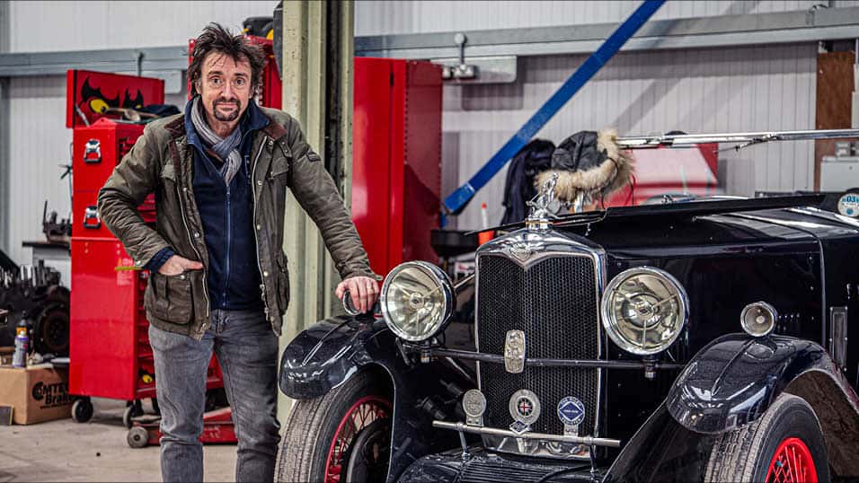 Richard Hammond at his workshop working on the new project 