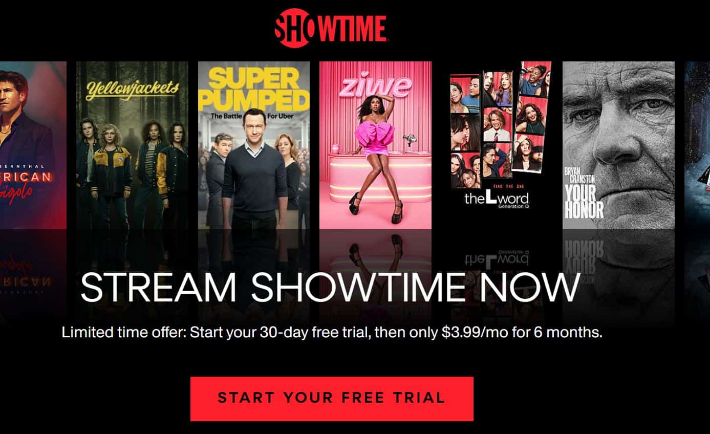 SHOWTIME home page