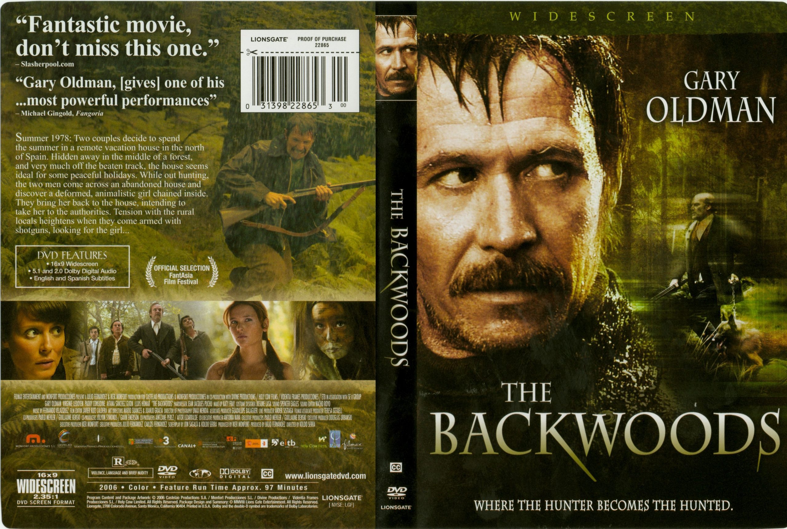 "The Backwoods" widescreen poster