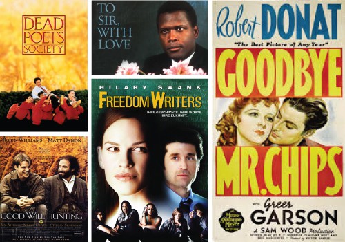 A collage on 50 Best teacher movies of all times