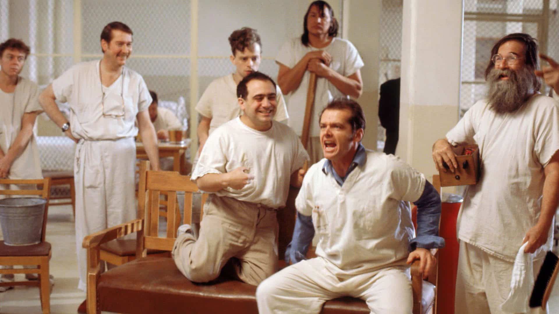 Jack Nicholson in One flew over the Cuckoo's Nest