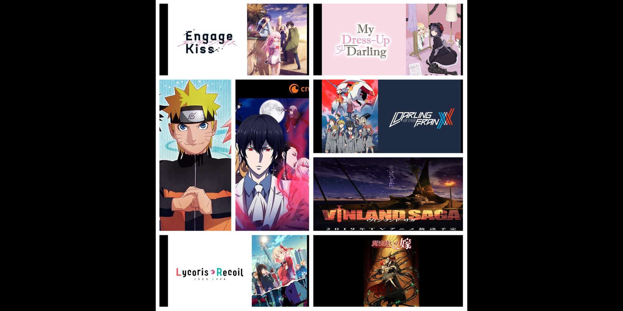 40 Best Anime on Crunchyroll collage 