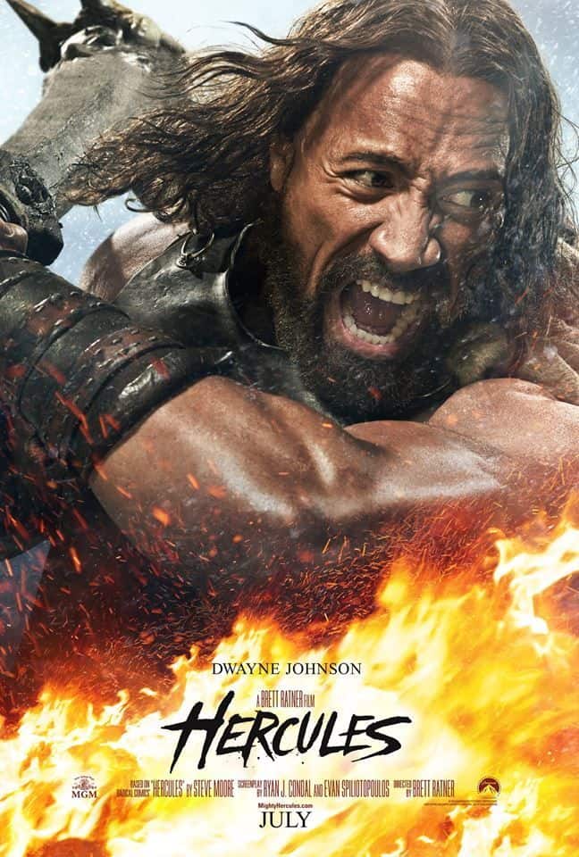 Hercules movie poster starring Dwayne Johnson