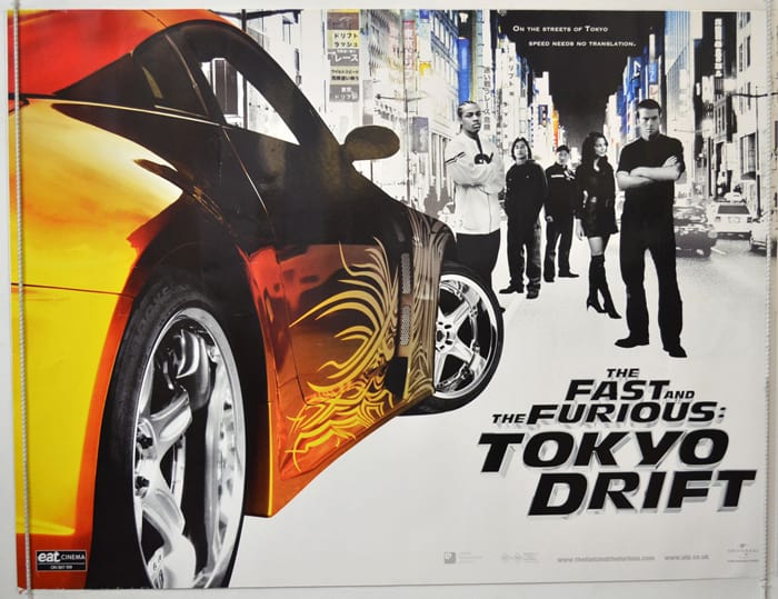 Fast And The Furious Tokyo Drift : Cinema Quad Poster