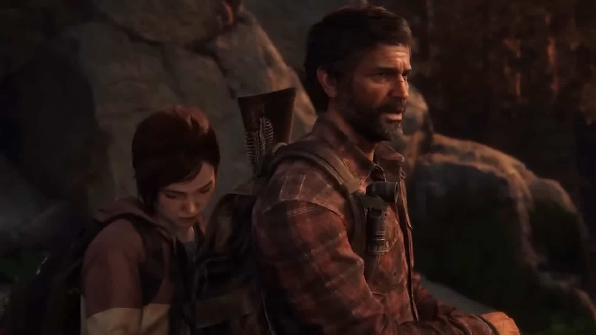 Joel and Ellie in The Last of Us game
