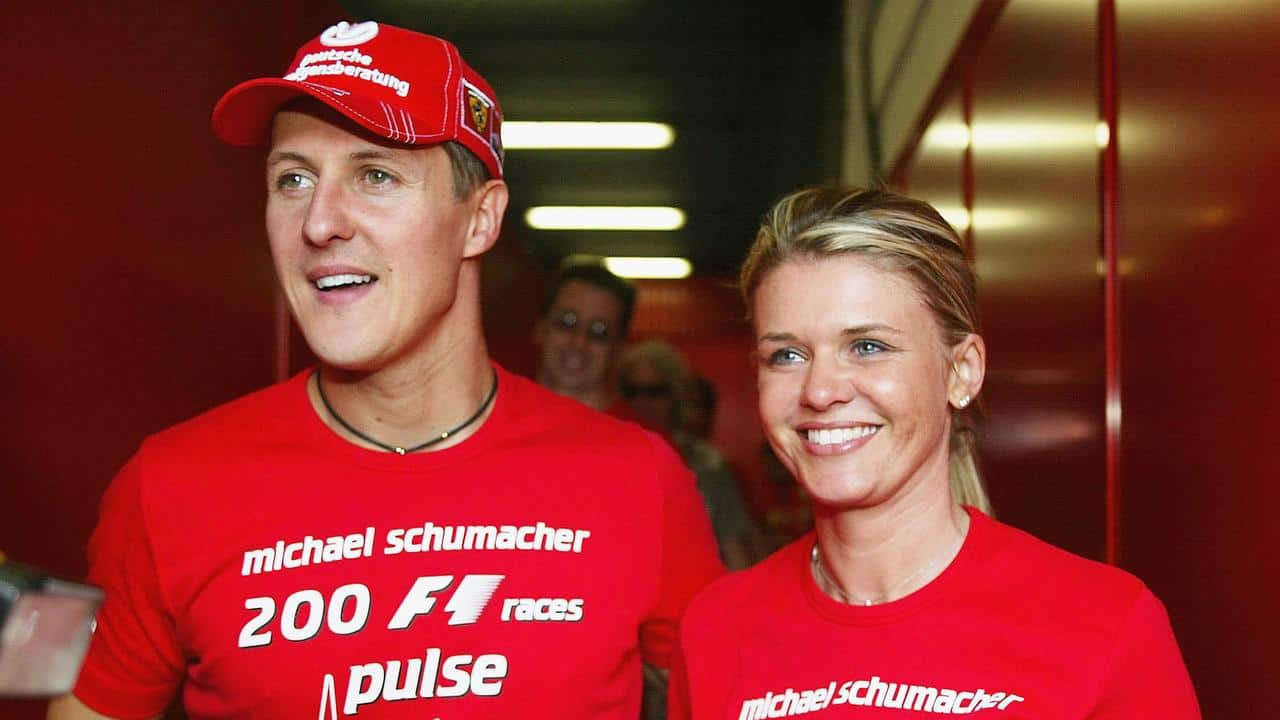 Michael Schumacher and his wife