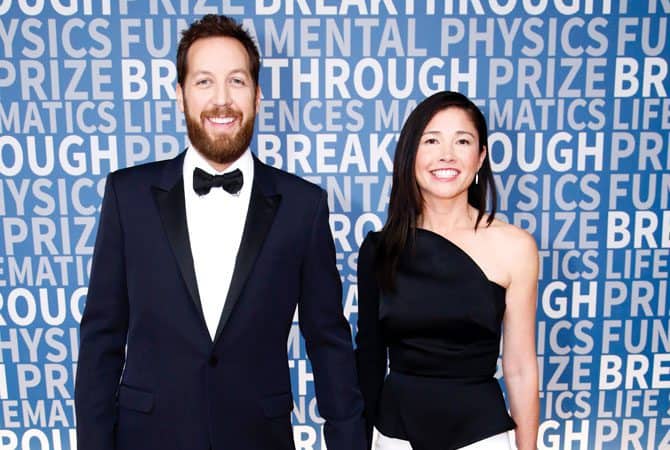 Chris Sacca (left) with wife Crystal English Sacca (right)