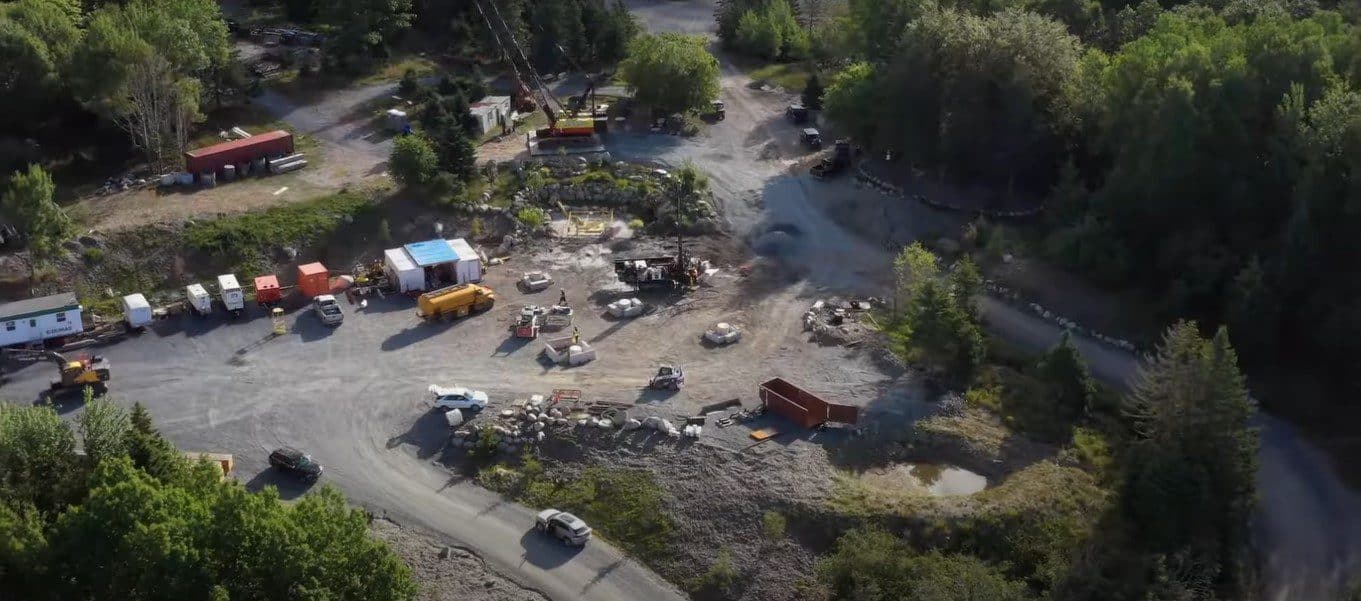 The Curse of Oak Island excavation site
