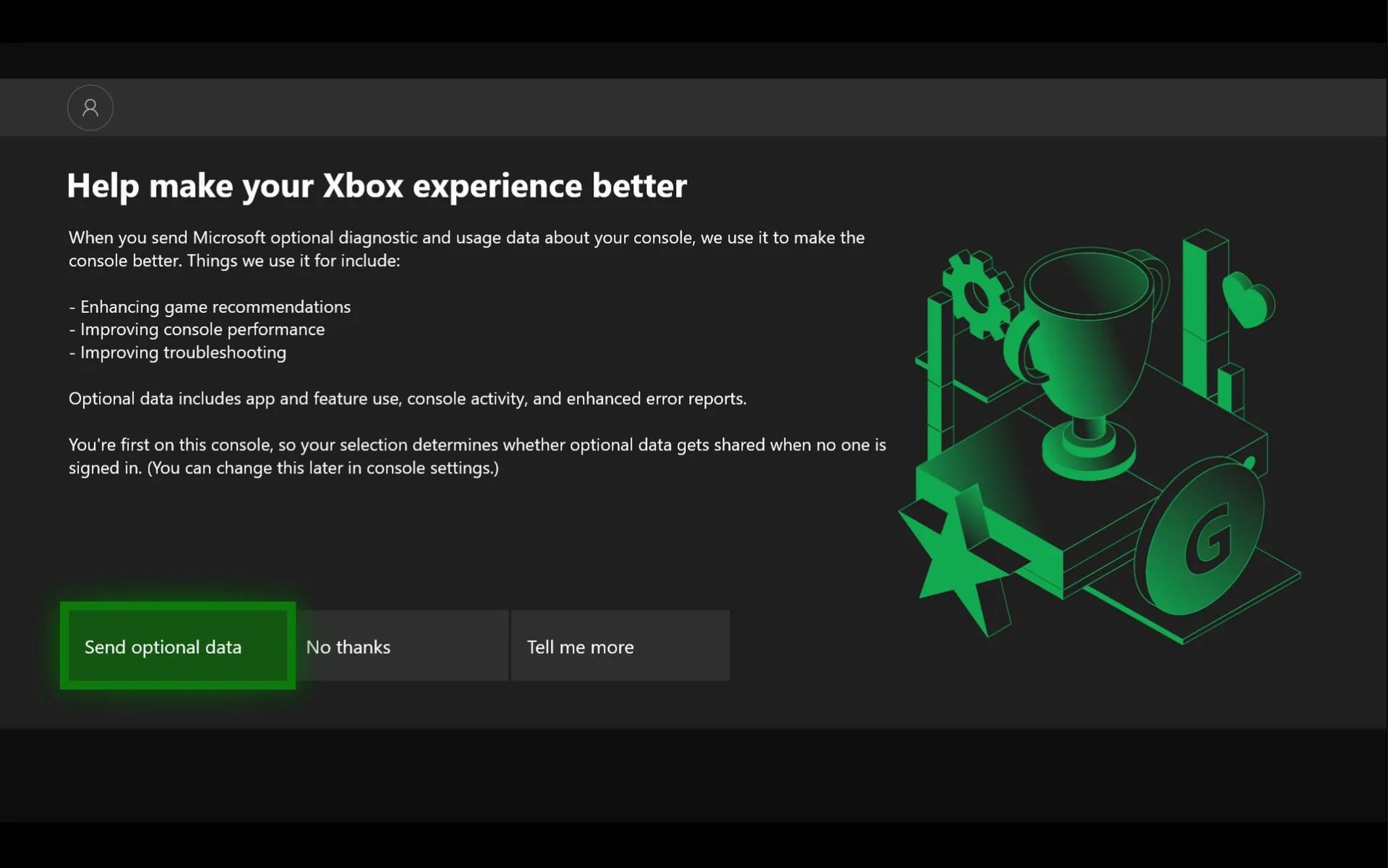 Xbox reporting error