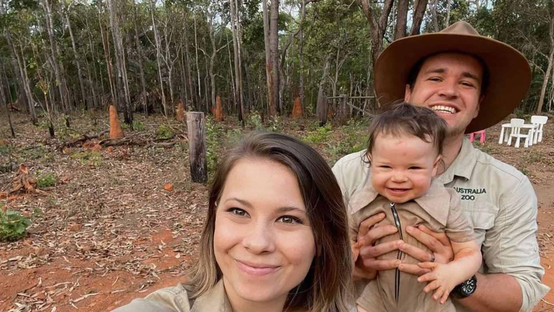 Bindi Irwin and Chandler Powell with her daughter