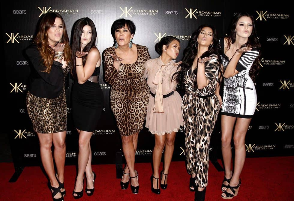 The Kardashians at the red carpet 2011
