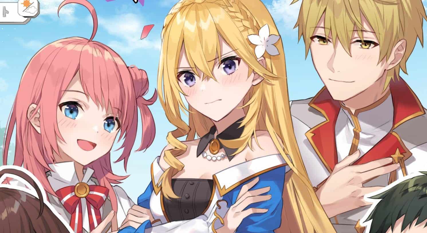 The three main characters of the game
