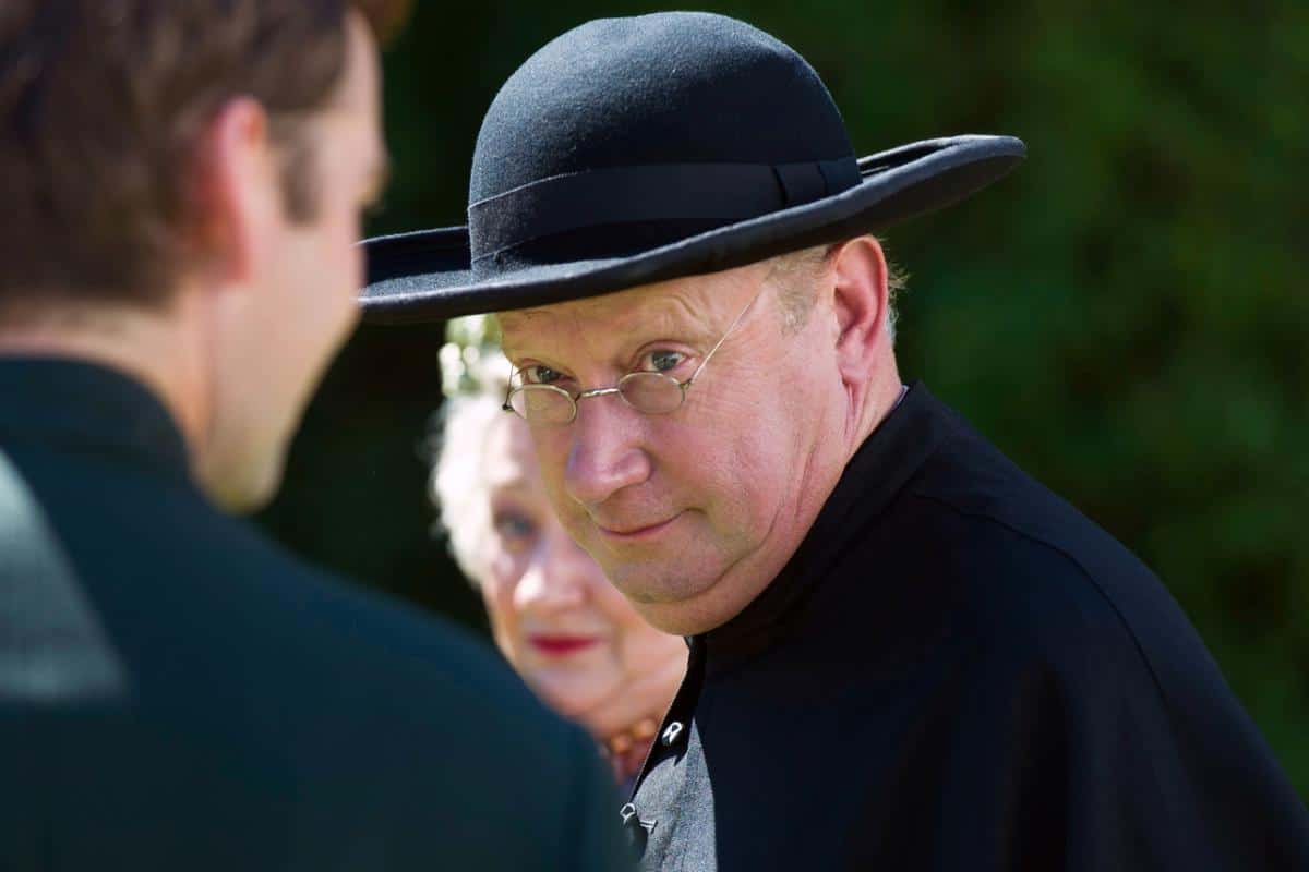 Close shot of father brown 