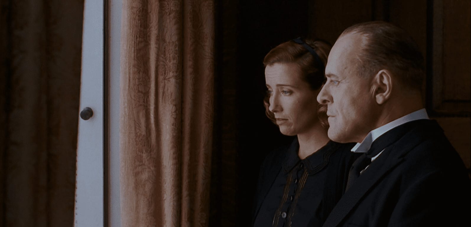 Emma Thompson and Anthony Hopkins in Remains of the day