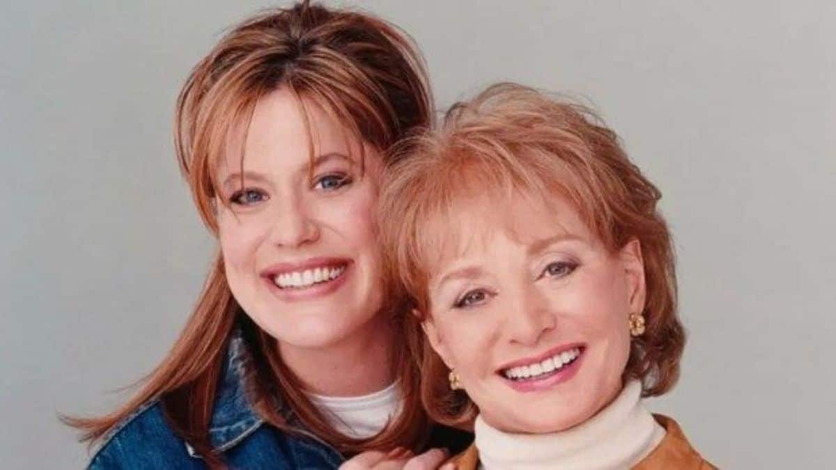 Barbara Walters with her daughter 