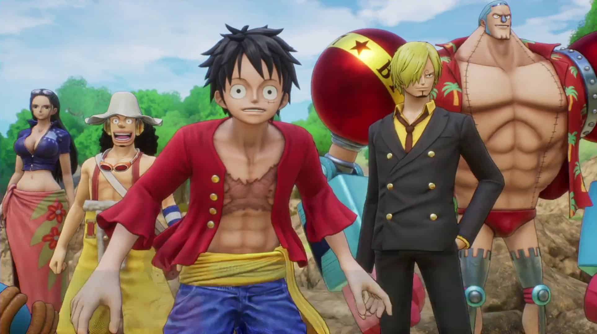One piece odyssey in game characters.