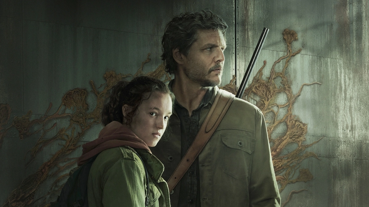 Pedro Pascal with Bella Ramsey in The Last Of Us
