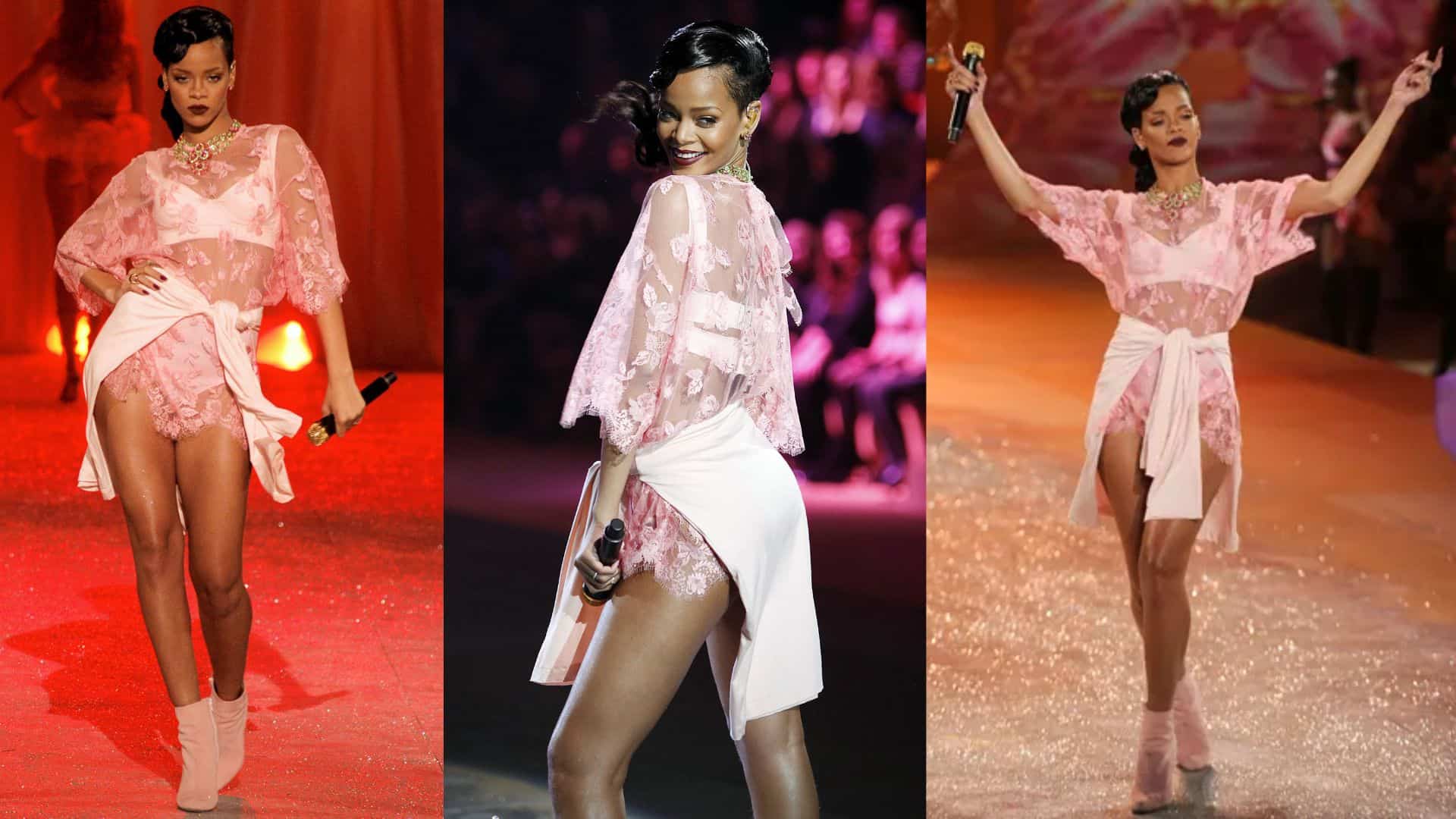 Rihanna en el desfile de modas de Victoria's Secret 