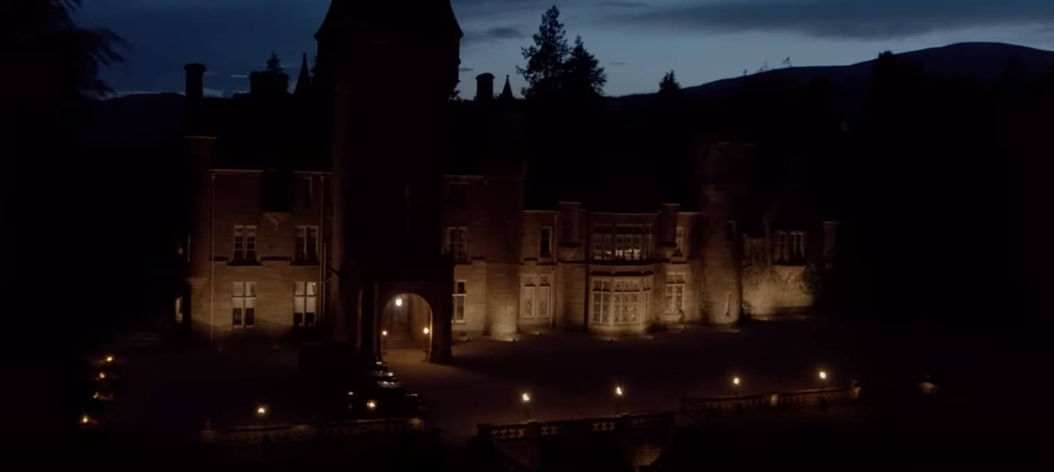 A palace in Scottish Highlands where the filming was done.