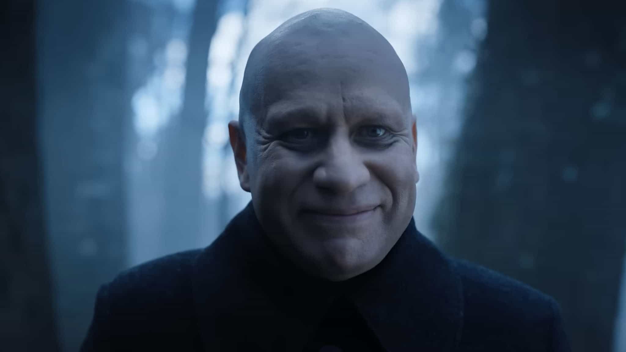 Uncle fester shaved his head the role 